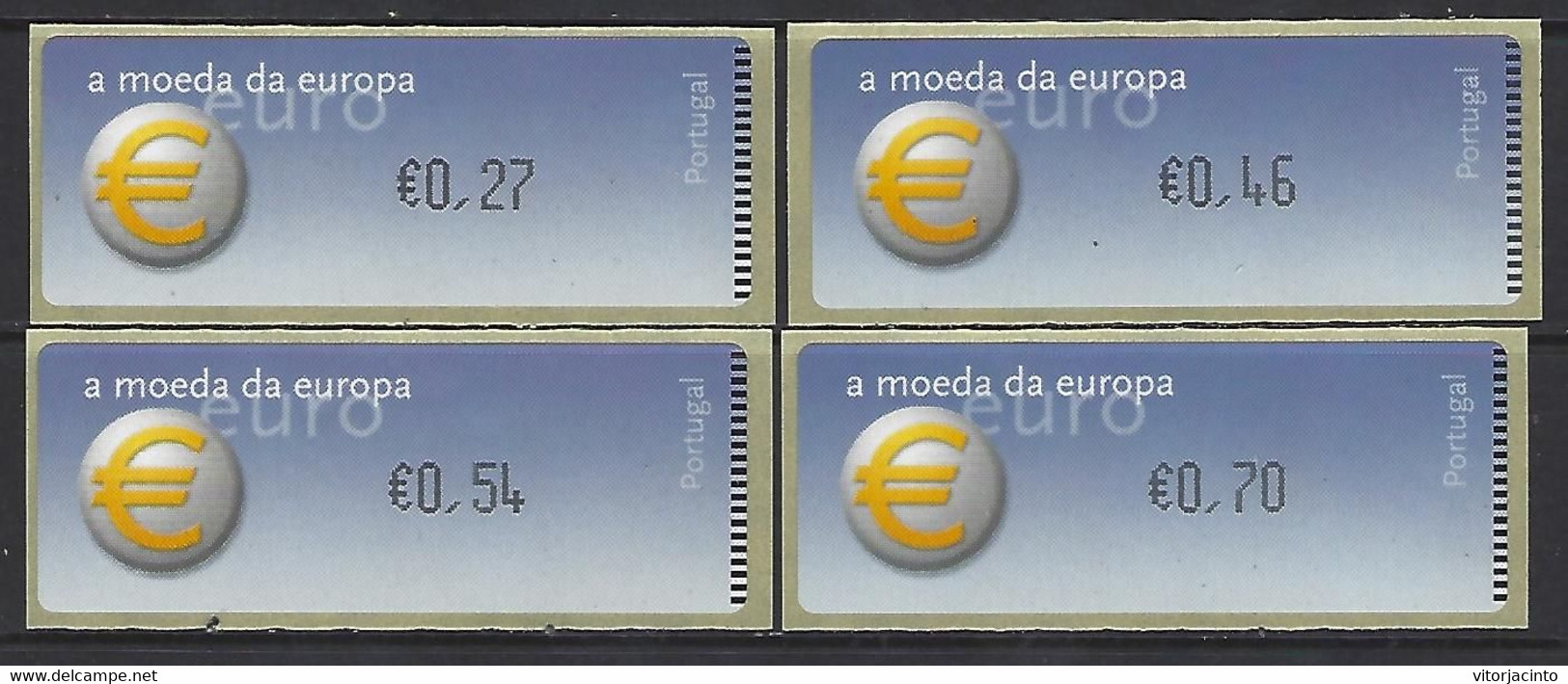 PORTUGAL - 2002 - Euro Symbol - Crouzet (Machine ATM Stamps) - Maschinenstempel (EMA)