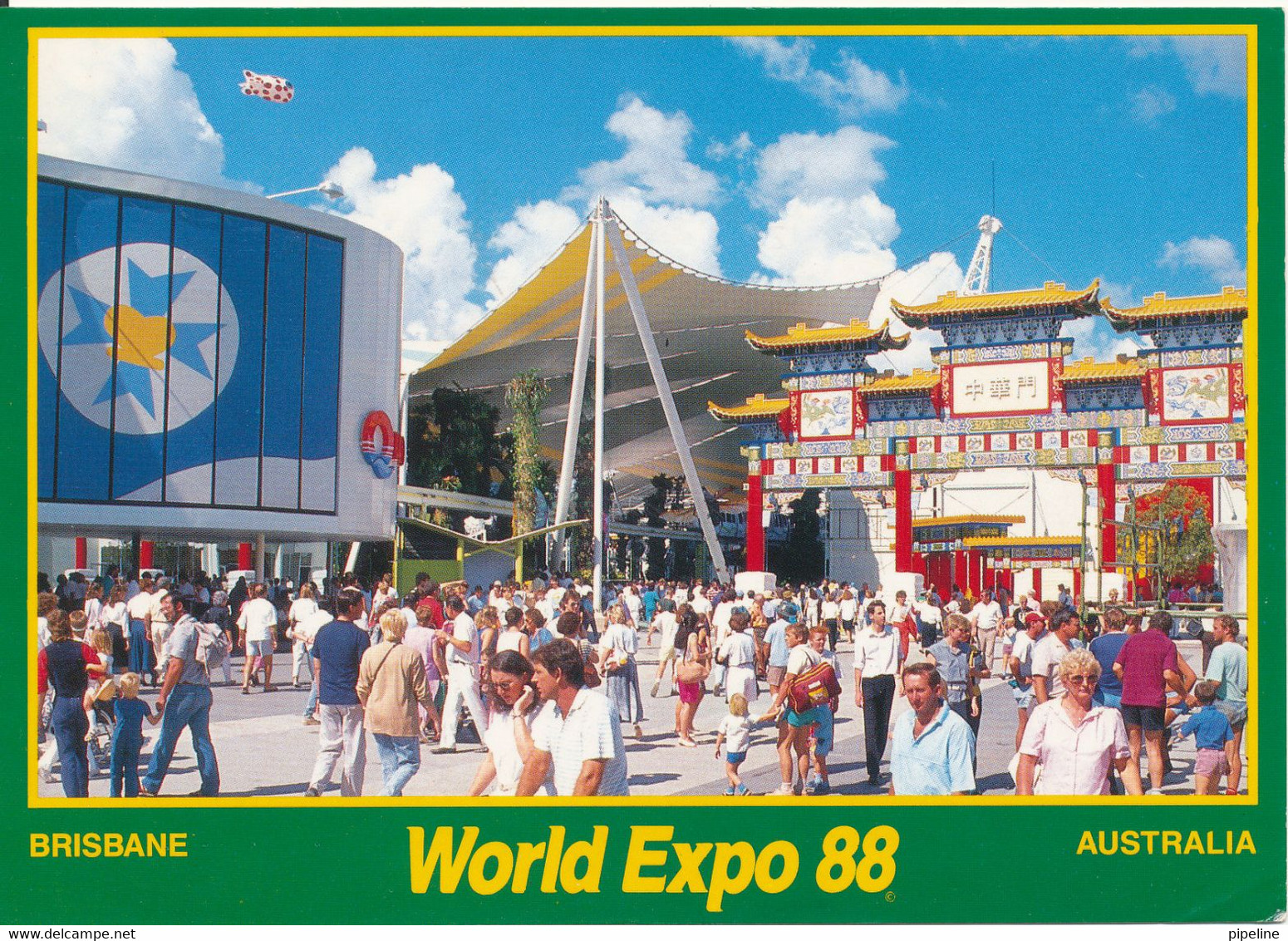 Australia Postcard Sent To Denmark 4-10-1988 World Expo 1988 Brisbane - Brisbane