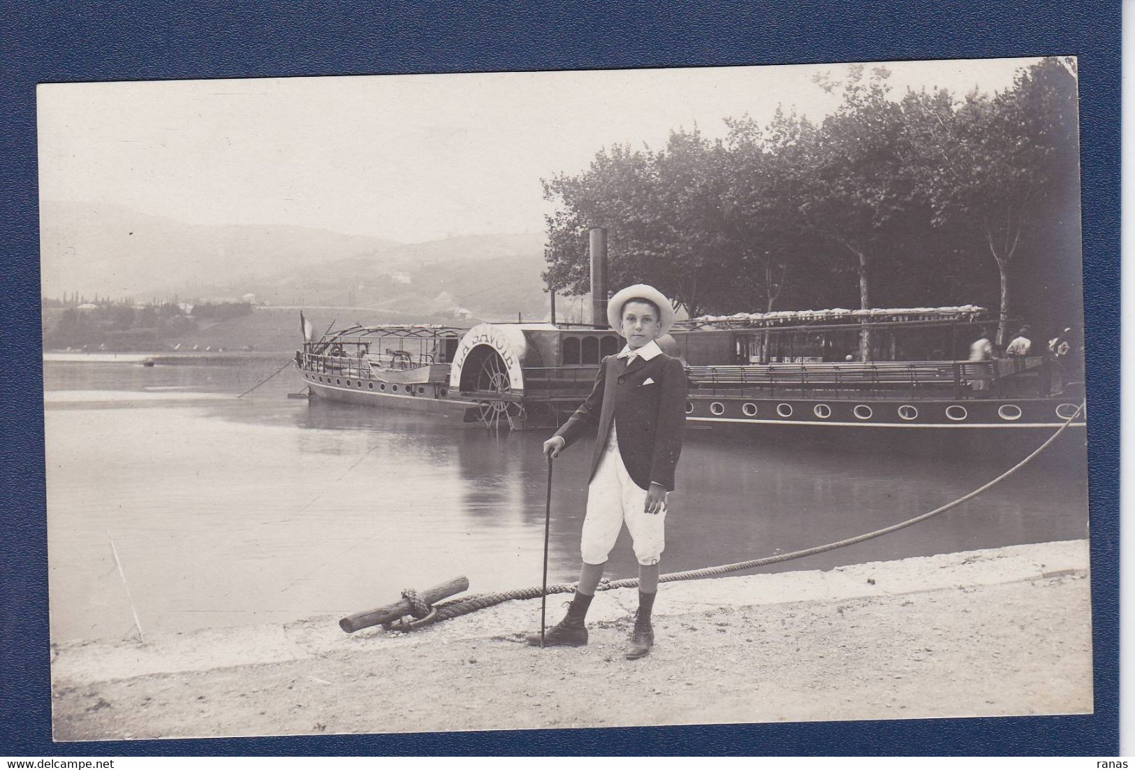 CPA [73] Savoie > Aix Les Bains Carte Photo Bateau Le Savoie Voir Dos - Aix Les Bains