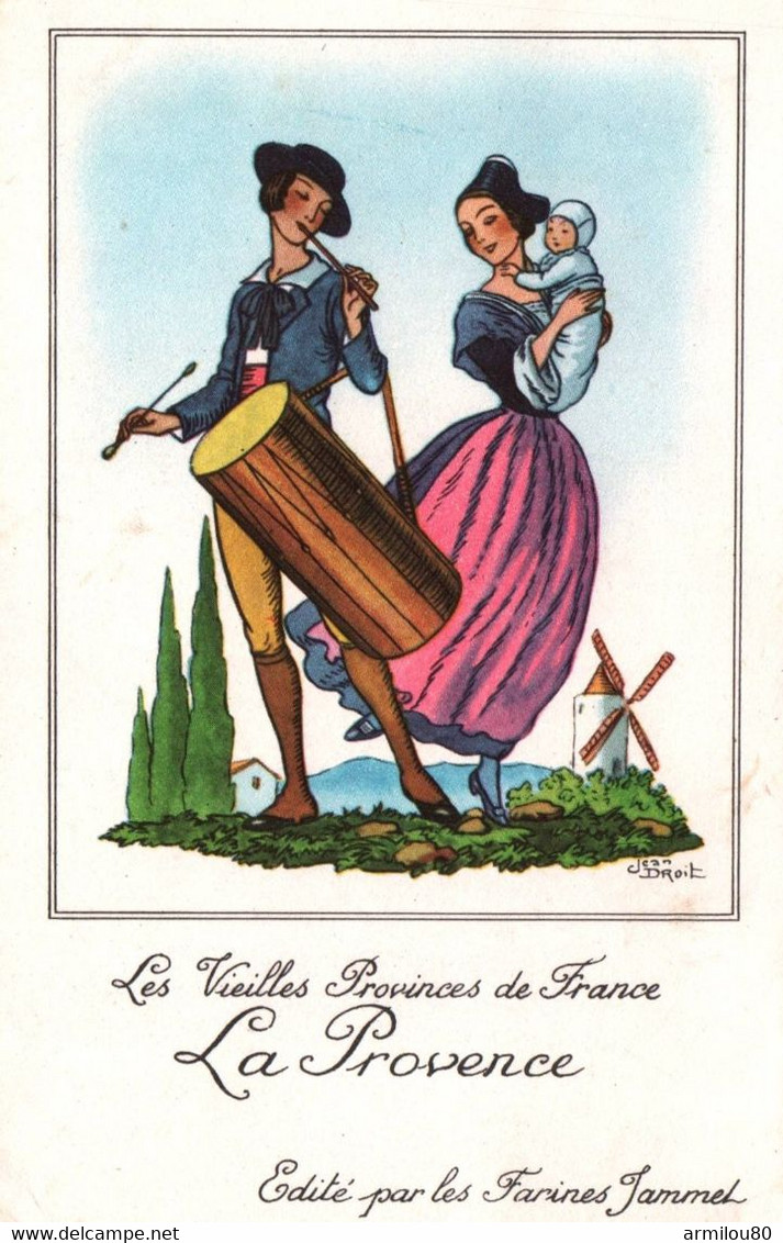 N°87C4 10 CARTES FARINES JAMMET SAINTONGE FLANDRE PROVENCE BOURBONNAIS LIMOUSIN ANJOU BOURGOGNE BRETAGNE LORRAINE SAVOIE - Advertising