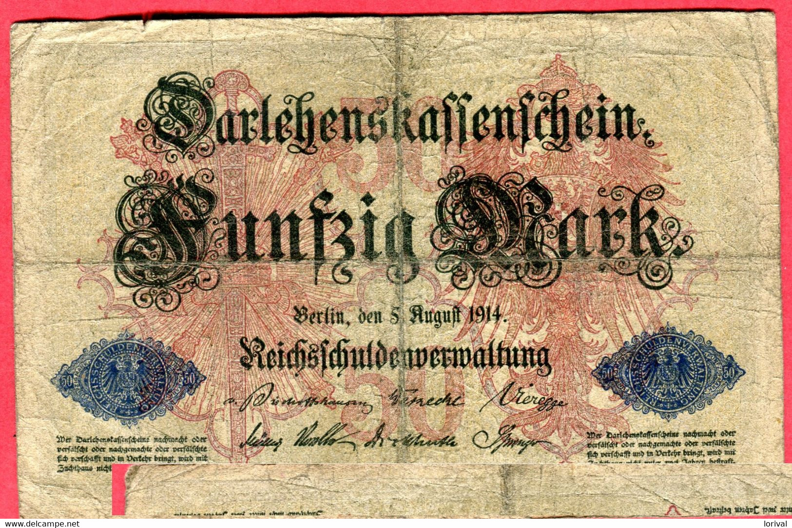 50 Mark 1914 B 2 Euros - 50 Mark