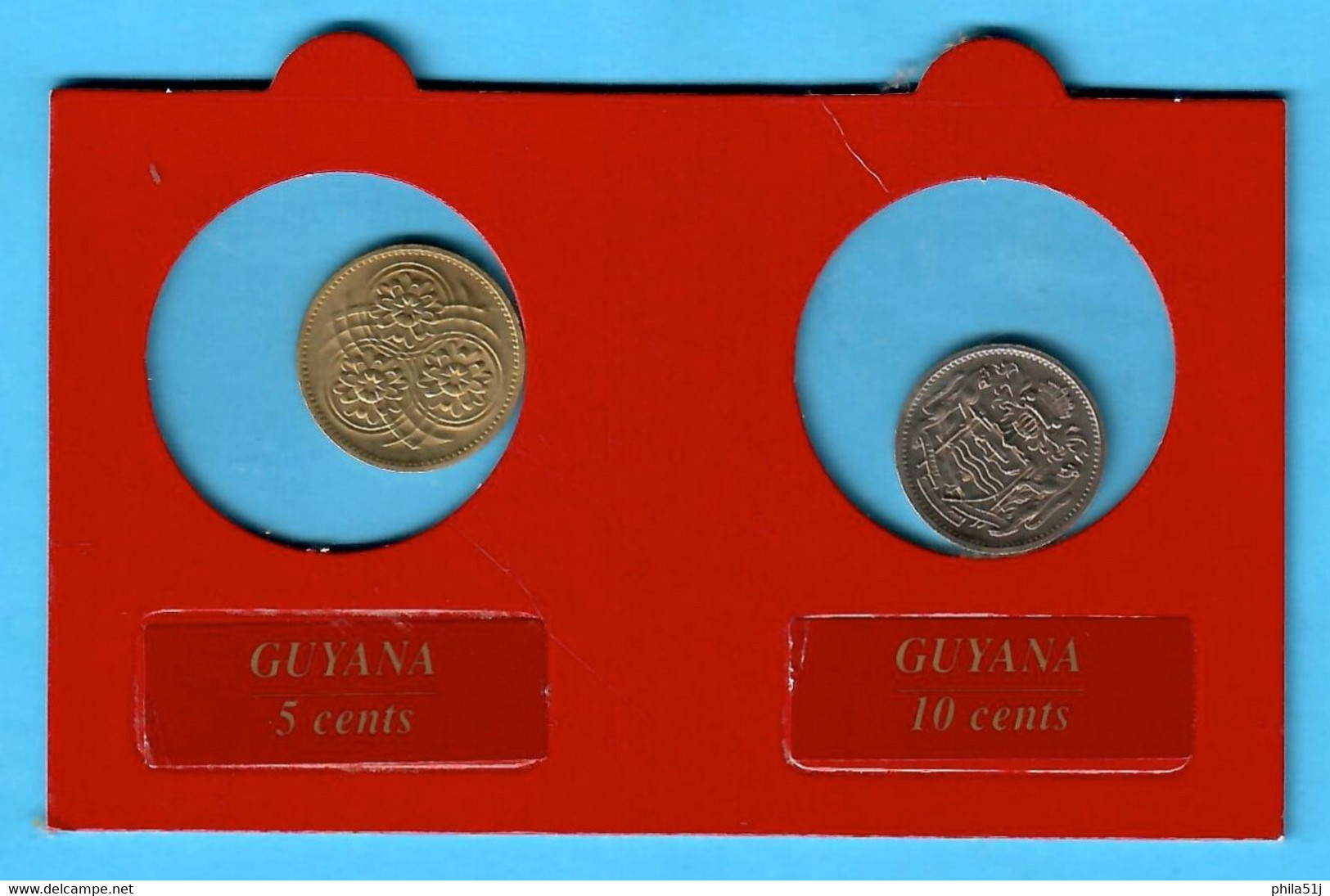 GUYANE---5 & 10 CENT De 1991---NEUF Non CIRCULE VOIR SCAN - Guyana