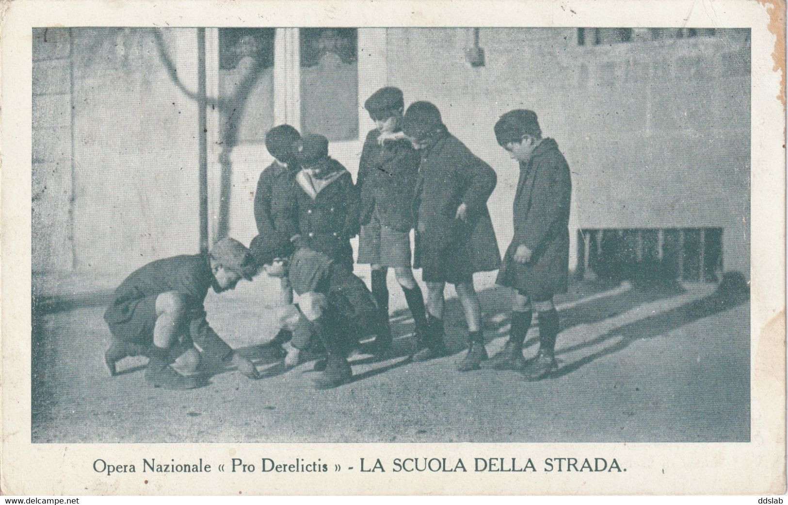 Opera Nazionale Pro Derelictis (Firenze) - La Scuola Della Strada - Viaggiata Da Ortona (19 - 61) Per Vasto Nel 1925 - Missions