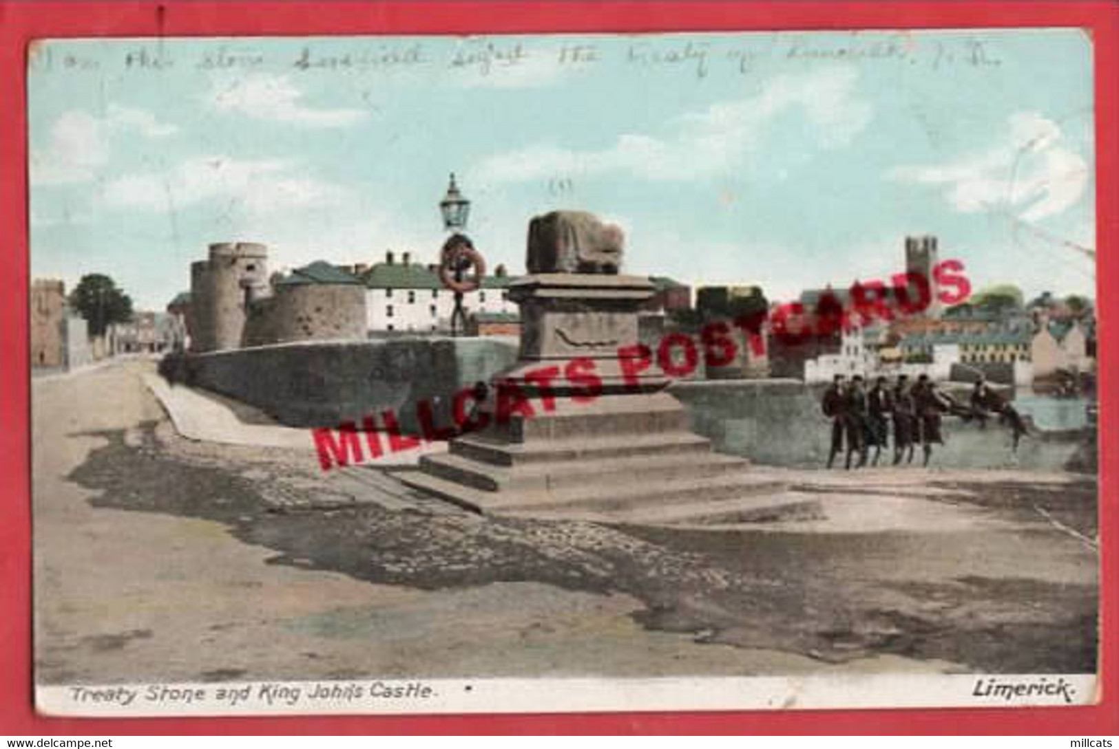 IRELAND CO LIMERICK      TREATY STONE + KING JOHN'S CASTLE  Pu 1905 - Limerick