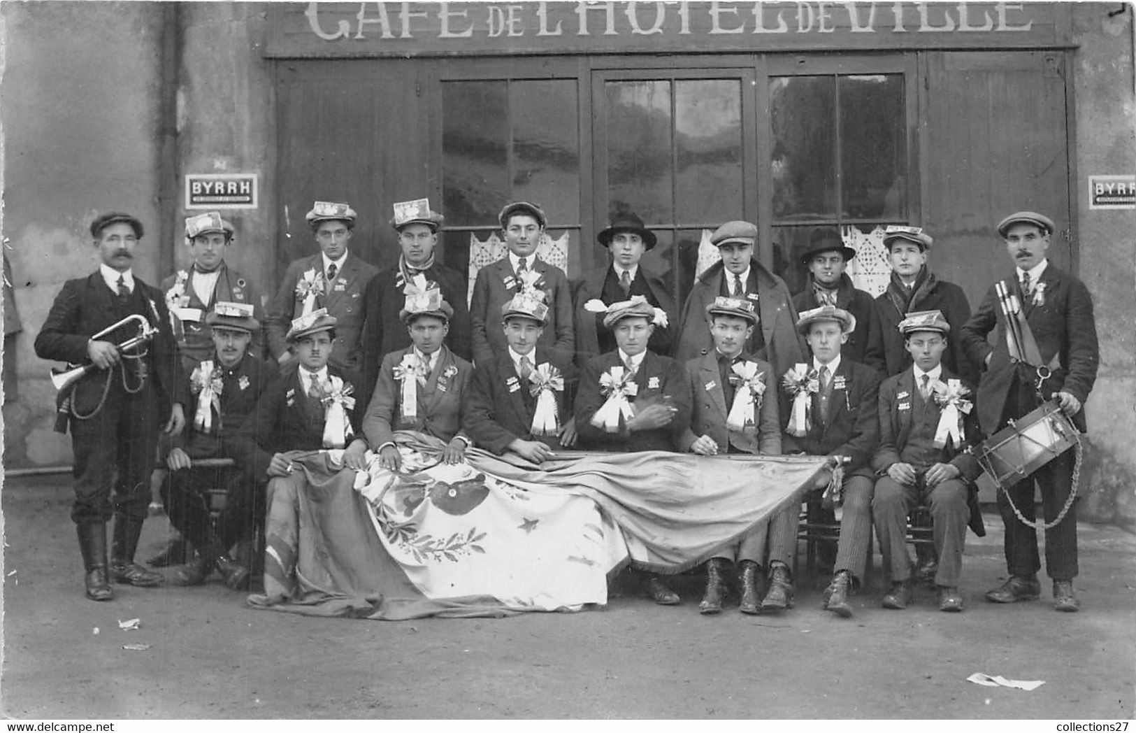 CAFE DE L'HÔTEL DE VILLE- CARTE PHOTO A SITUER - Cafés