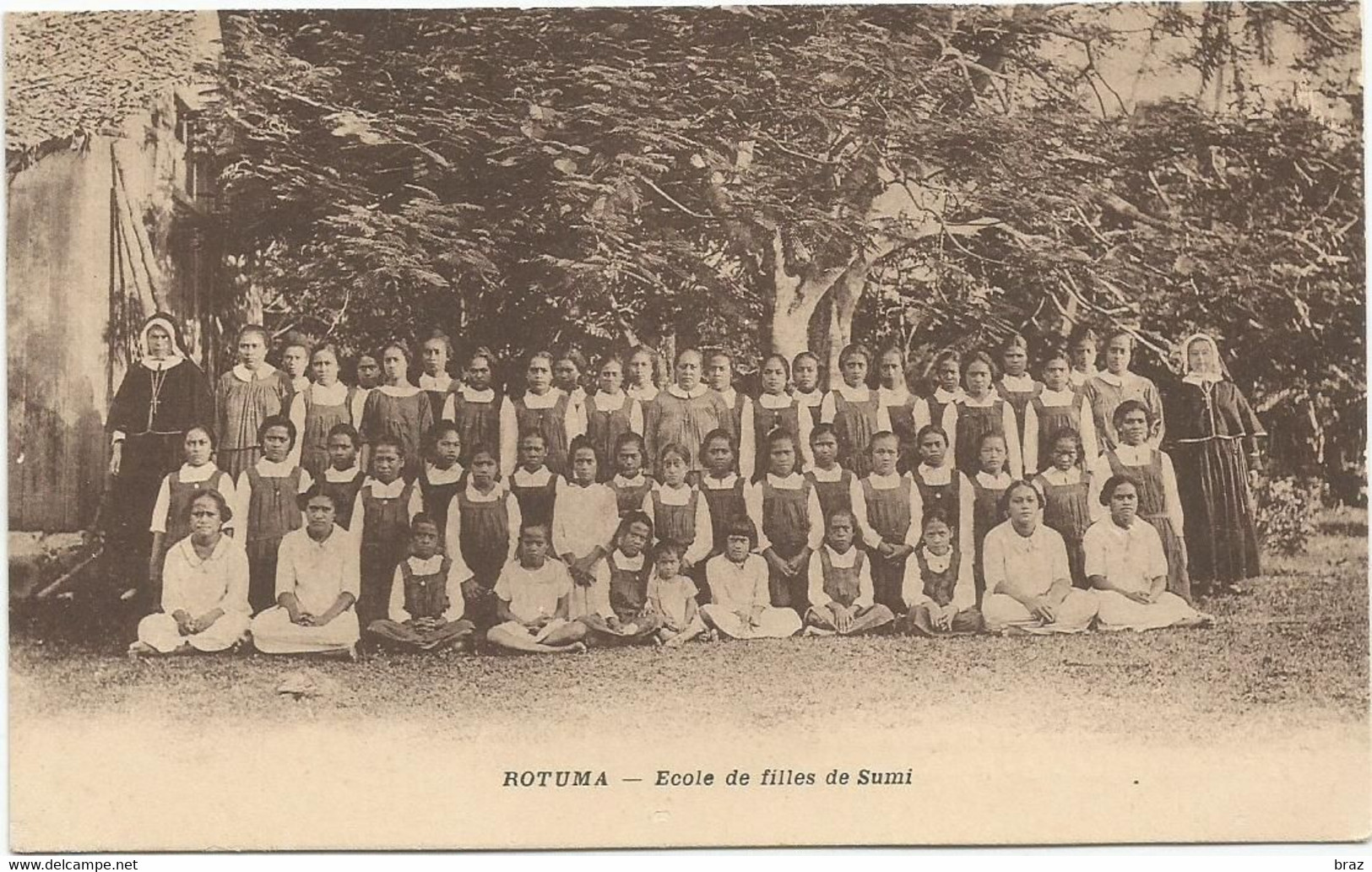 CPA  Fidji  Rotuma école De Filles De Sumi - Fidji