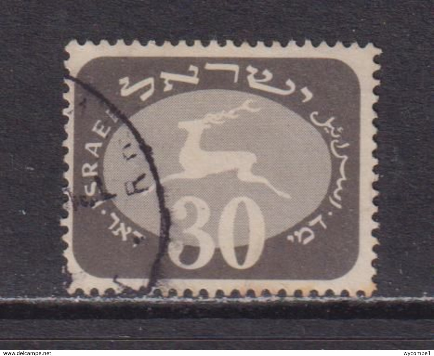 ISRAEL - 1952 Postage Due 30pr Used As Scan - Strafport