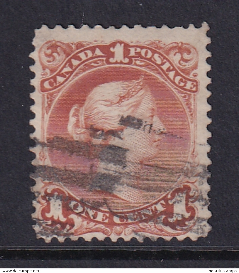 Canada: 1868/90   QV   SG55    1c   Red-brown   Used - Used Stamps