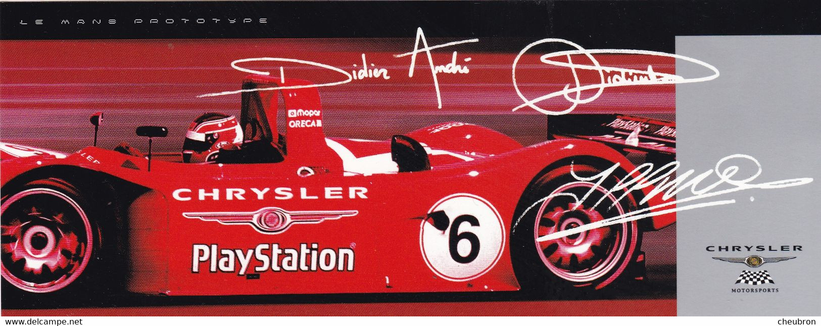 SPORT AUTO. 24 HEURES DU MANS 2000. PLAQUETTE PUBLICITAIRE. LA CHRYSLER- REYNARD N°6. AVEC LES PILOTES ET AUTOGRAPHES - Automobile - F1