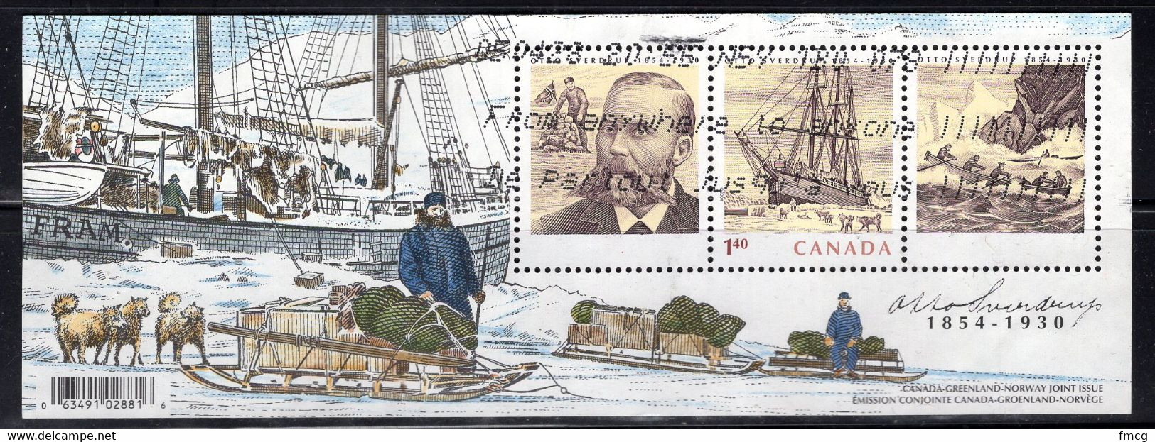 2004 Otto Sverdrup - Mini Sheet, Used - Used Stamps