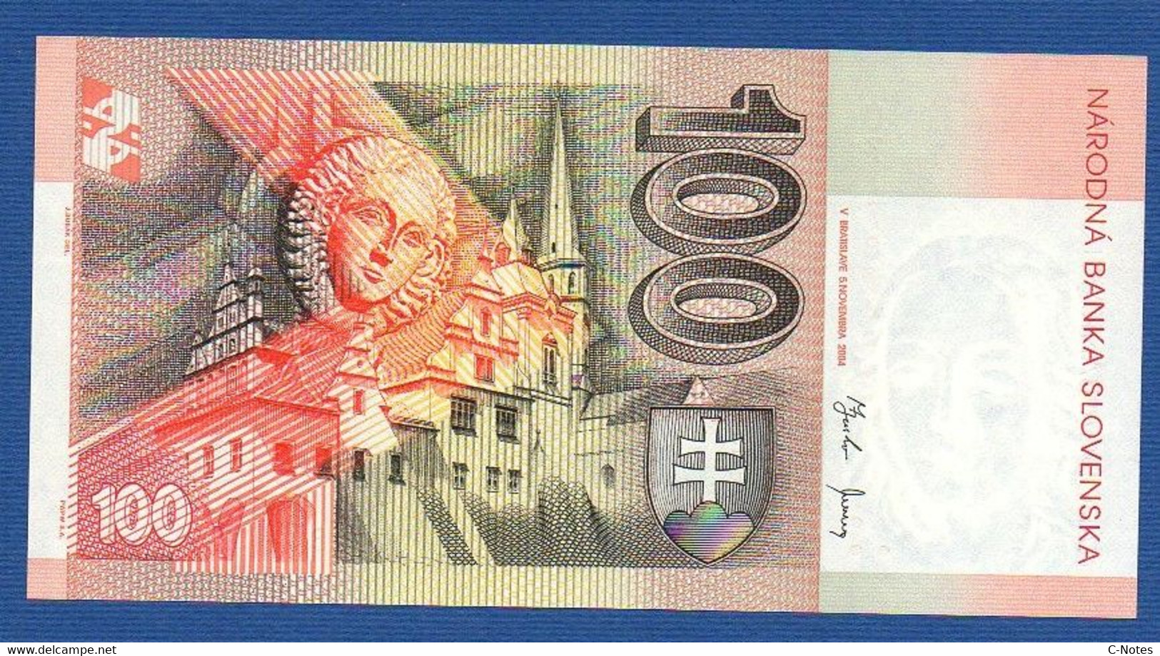 SLOVAKIA - P.44 – 100 Slovenských Korún 2004 UNC Serie U77787468 - Slovakia