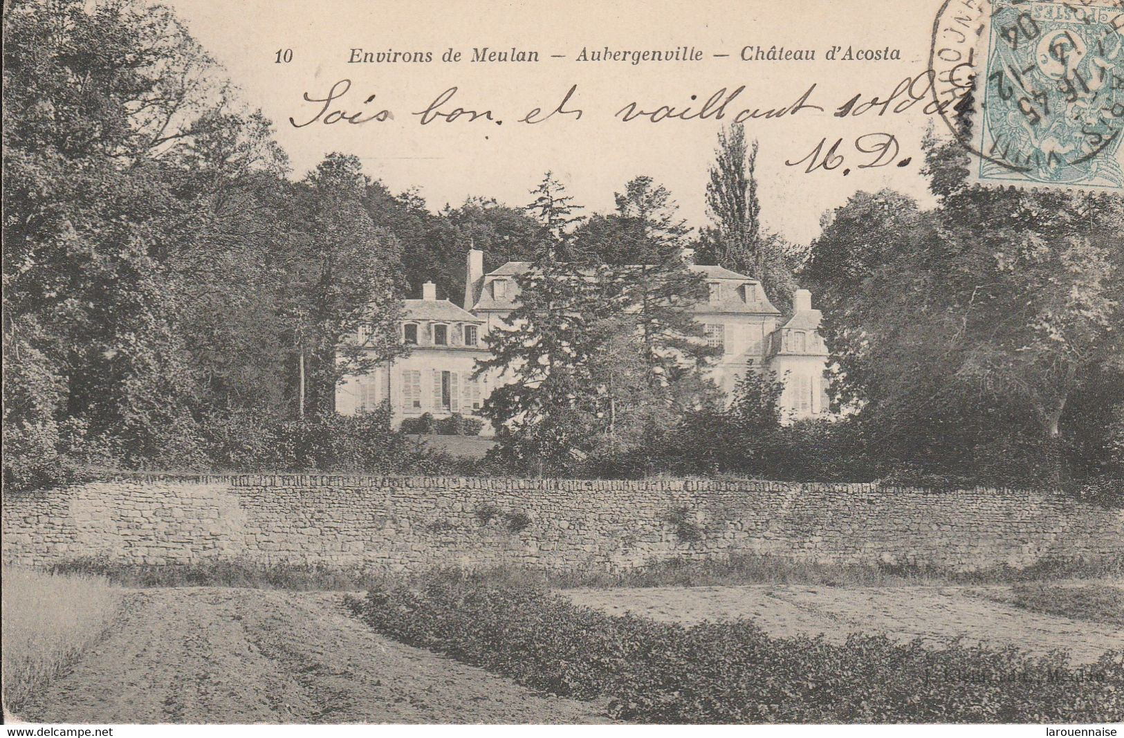 78 - AUBERGENVILLE - Château D' Acosta - Aubergenville