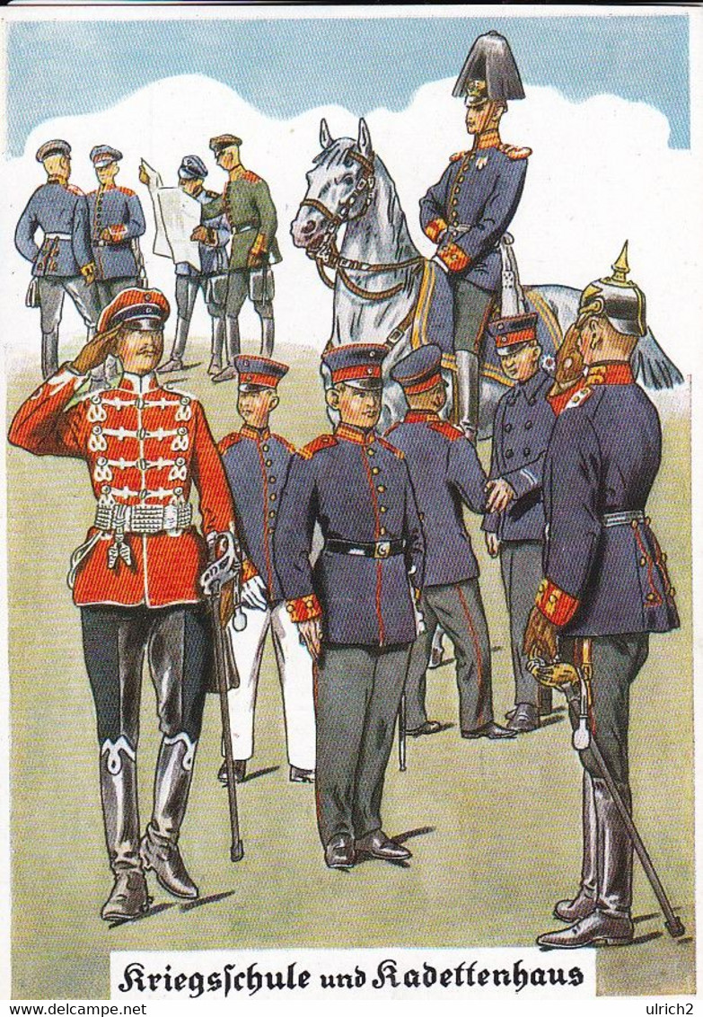 AK Kriegsschule Und Kadettenhaus Potsdam - Künstlerkarte Paul Pietsch (61185) - Uniforms