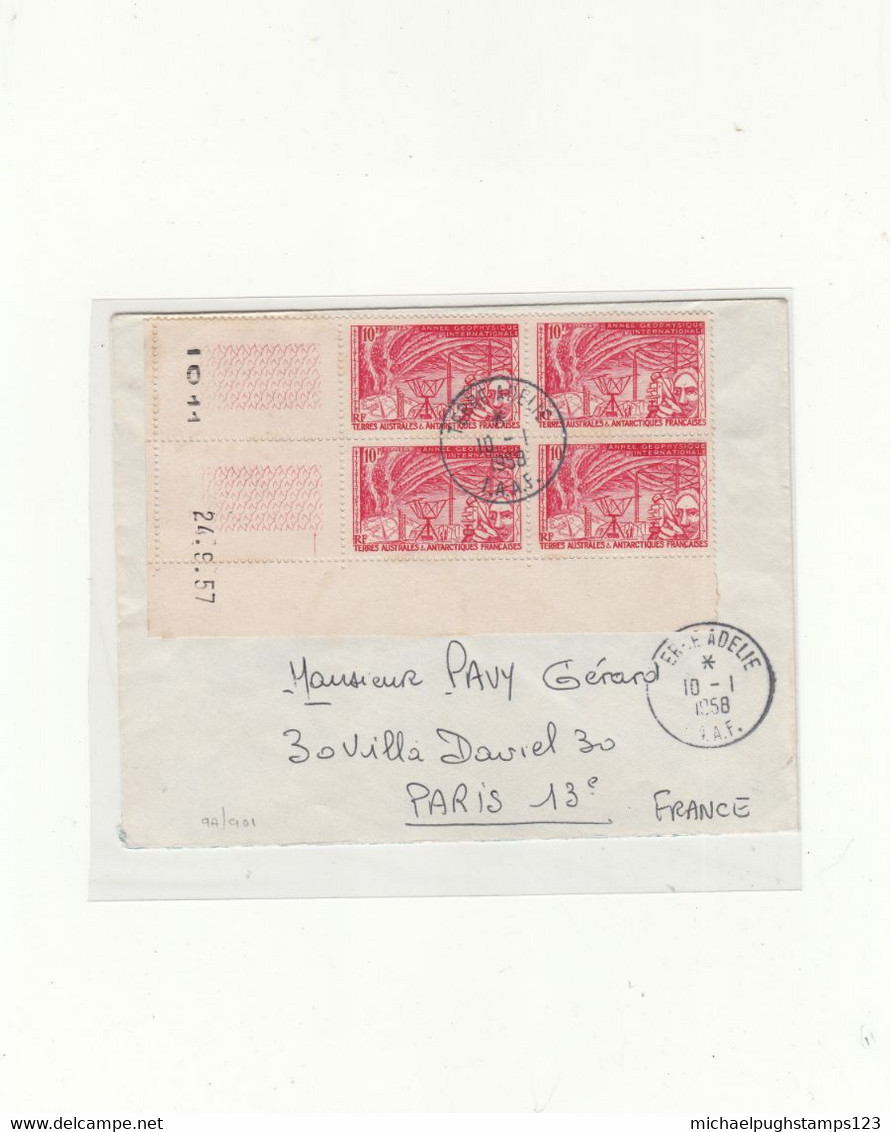 French Antarctic Territory / Stamp Plate + Sheet Control Numbers - Otros & Sin Clasificación