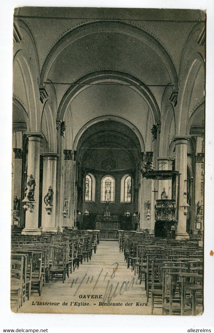 Carte Belgique : GAVERE  Intérieur église VOIR  DESCRIPTIF   §§§ - Gavere