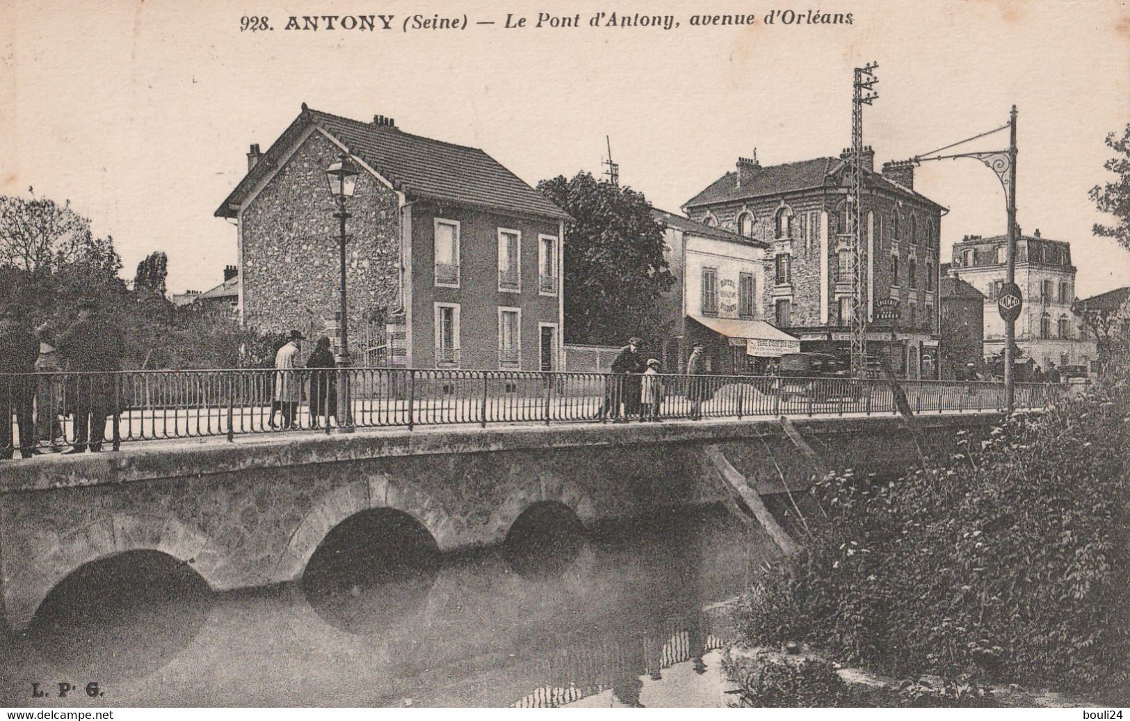 ANTONY  LE PONT D'ANTONY  AVENUE D'ORLEANS    VOIR VERSO CPA  CIRCULEE  TRES RARE - Antony