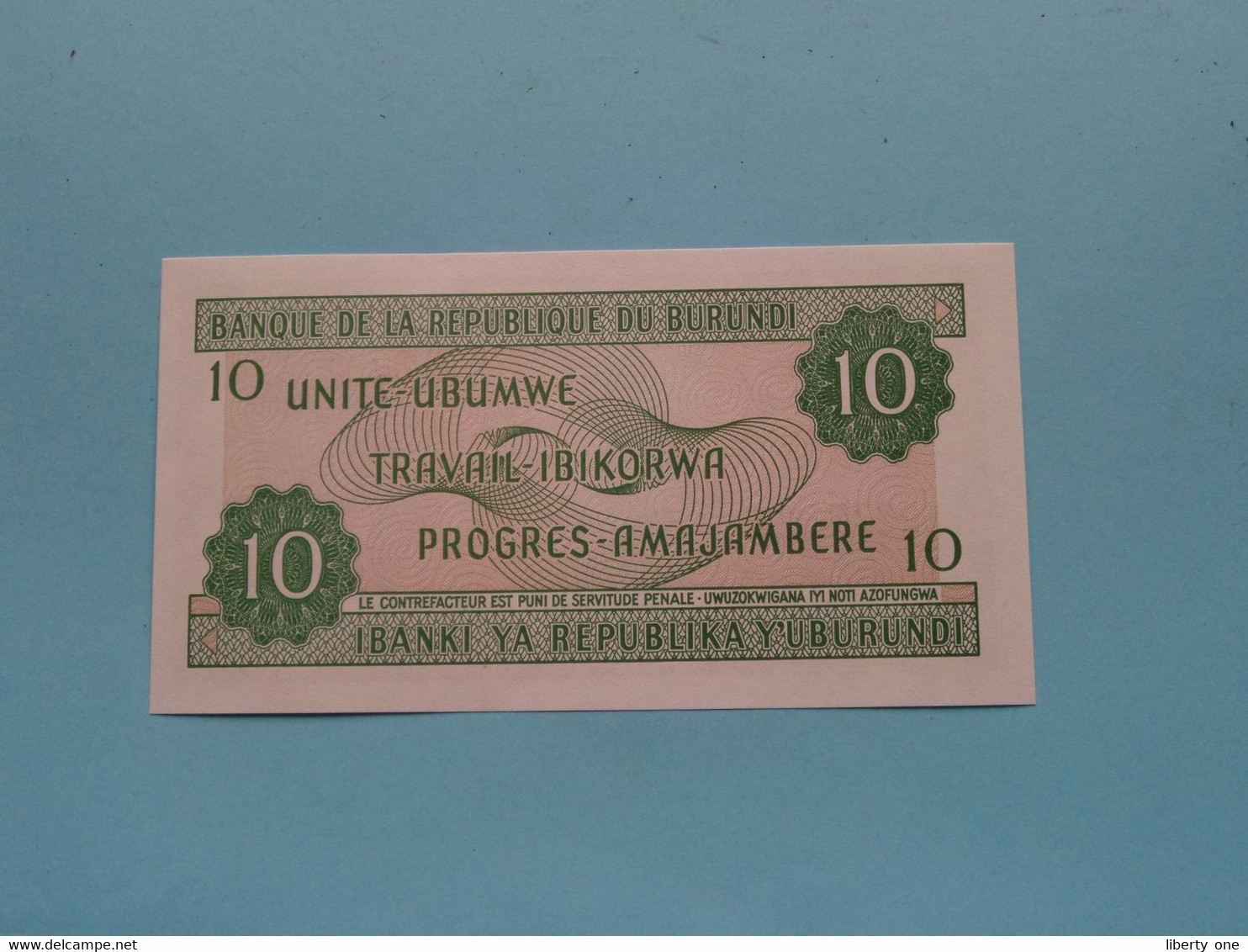 10 Francs ( Amafranga Cumi ) 01-07-2003 ( Republique Du Burundi ) UNC ( For Grade, Please See Photo ) ! - Malawi