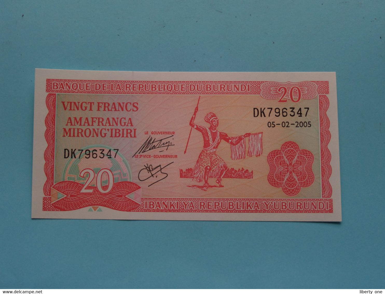 20 Francs ( Amafranga Mirongg'Ibiri ) 05-02-2005 ( Republique Du Burundi ) UNC ( For Grade, Please See Photo ) ! - Malawi