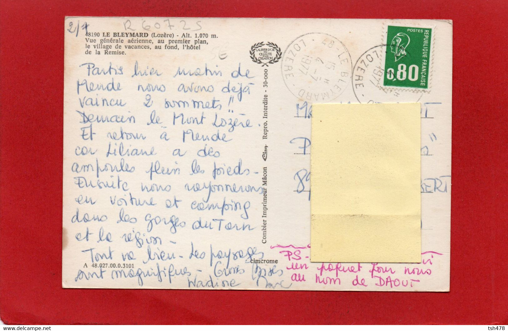 48---LE BLEYMARD---vue Générale Aérienne, Au Premier Plan Le Village De Vacances Au Fond, L'hôtel...---voir 2 Scans - Le Bleymard