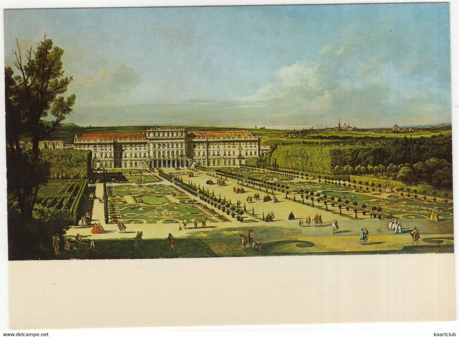 Wien, Kunsthistorisches Museum - Bernardo Bellotto, Gen. Canaletto - Lustschloß Schönbrunn, Gartenseite  - (Österreich) - Musées