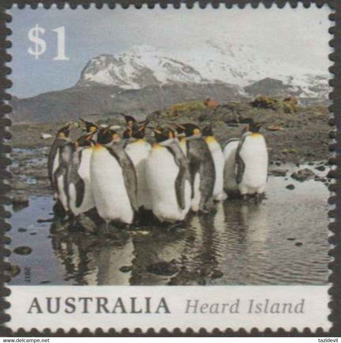 AUSTRALIA - USED 2017 $1.00 Heard Island, Tasmania - Penguins - Used Stamps