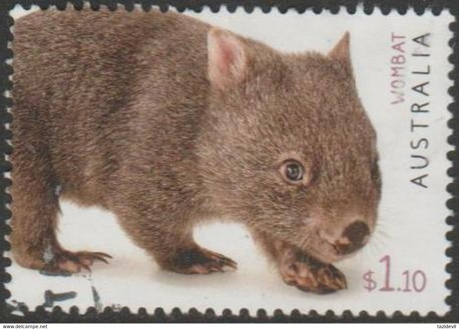 AUSTRALIA - USED 2019 $1.10 Australian Fauna - Wombat - Used Stamps