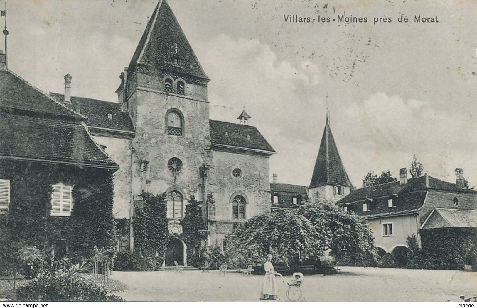 Villars Les Moines Près De Morat Ambulant Murten Morat Cachet Vers Montgesoye Doubs - Villars-les-Moines