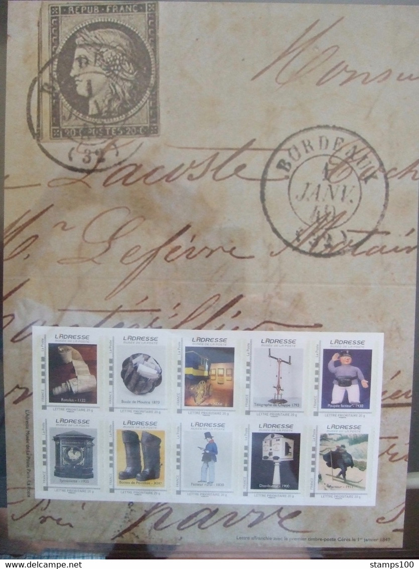 FRANCE 2009 Collector L'Adresse Musée De La Poste De Paris MNH**. (PPZ3-890)2009 - Collectors