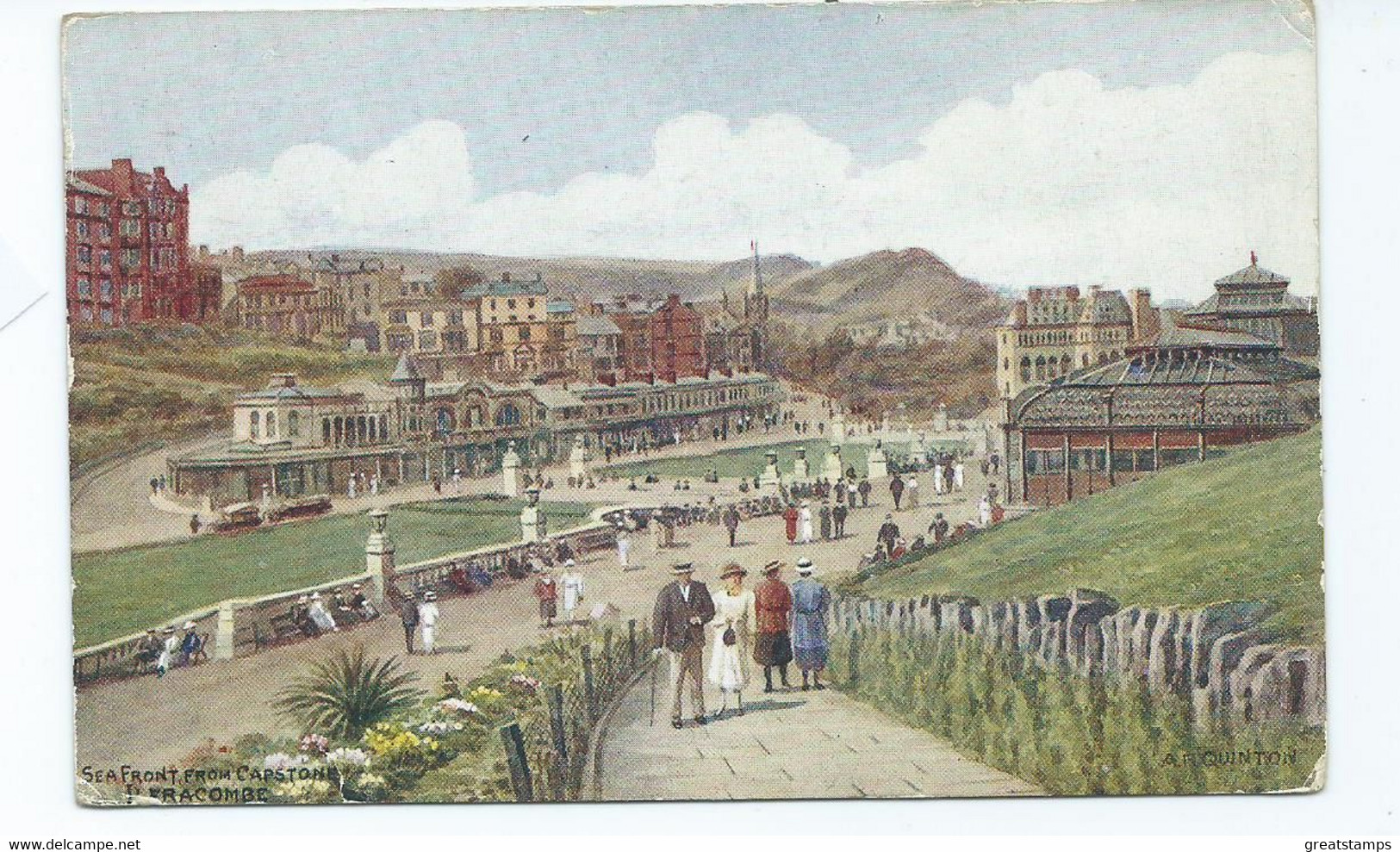 Postcard  Devon Seafront From Capstone Ilfracombe Salmon Posted 1954 - Ilfracombe