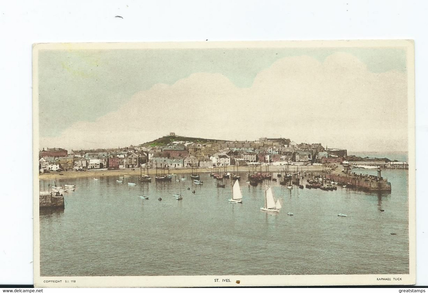 Postcard  Cornwall St.ives Tuck's Unused - St.Ives