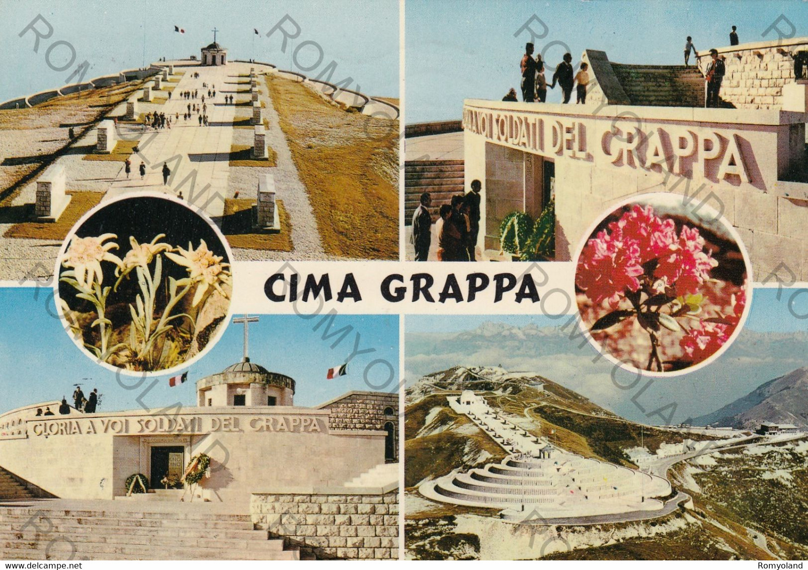 CARTOLINA  CIMA GRAPPA M.1778,TREVISO,VENETO,BELLA ITALIA,STORIA,MEMORIA,CULTURA,RELIGIONE,IMPERO,VIAGGIATA 1974 - Treviso