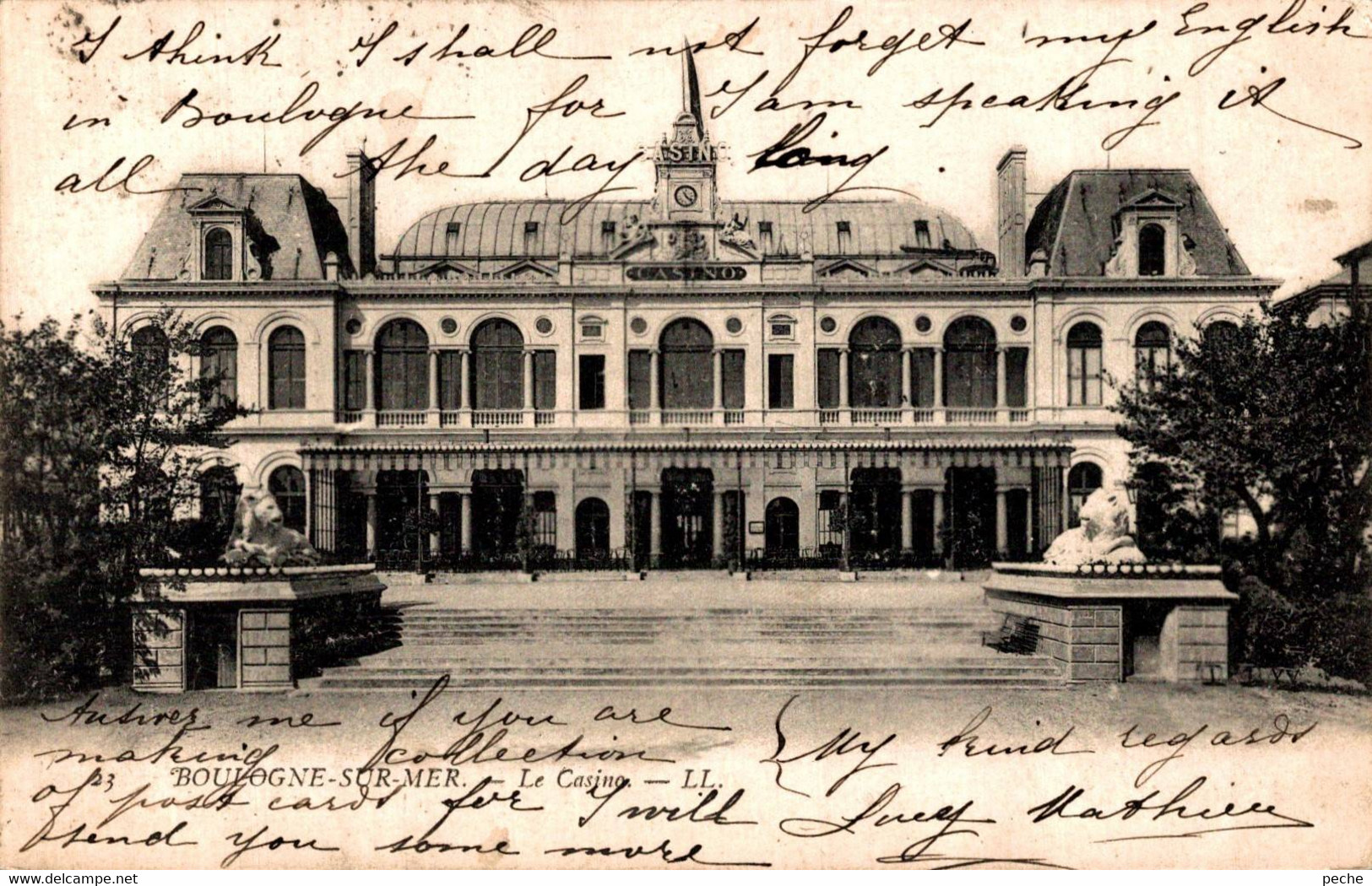 N°95391 -cpa Boulogne Sur Mer -le Casino- - Casinos