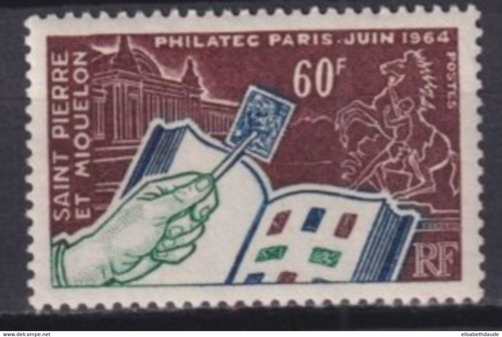 SPM - 1964 - PHILATEC - YVERT N°371 **  MNH - COTE = 13 EUR - Ungebraucht