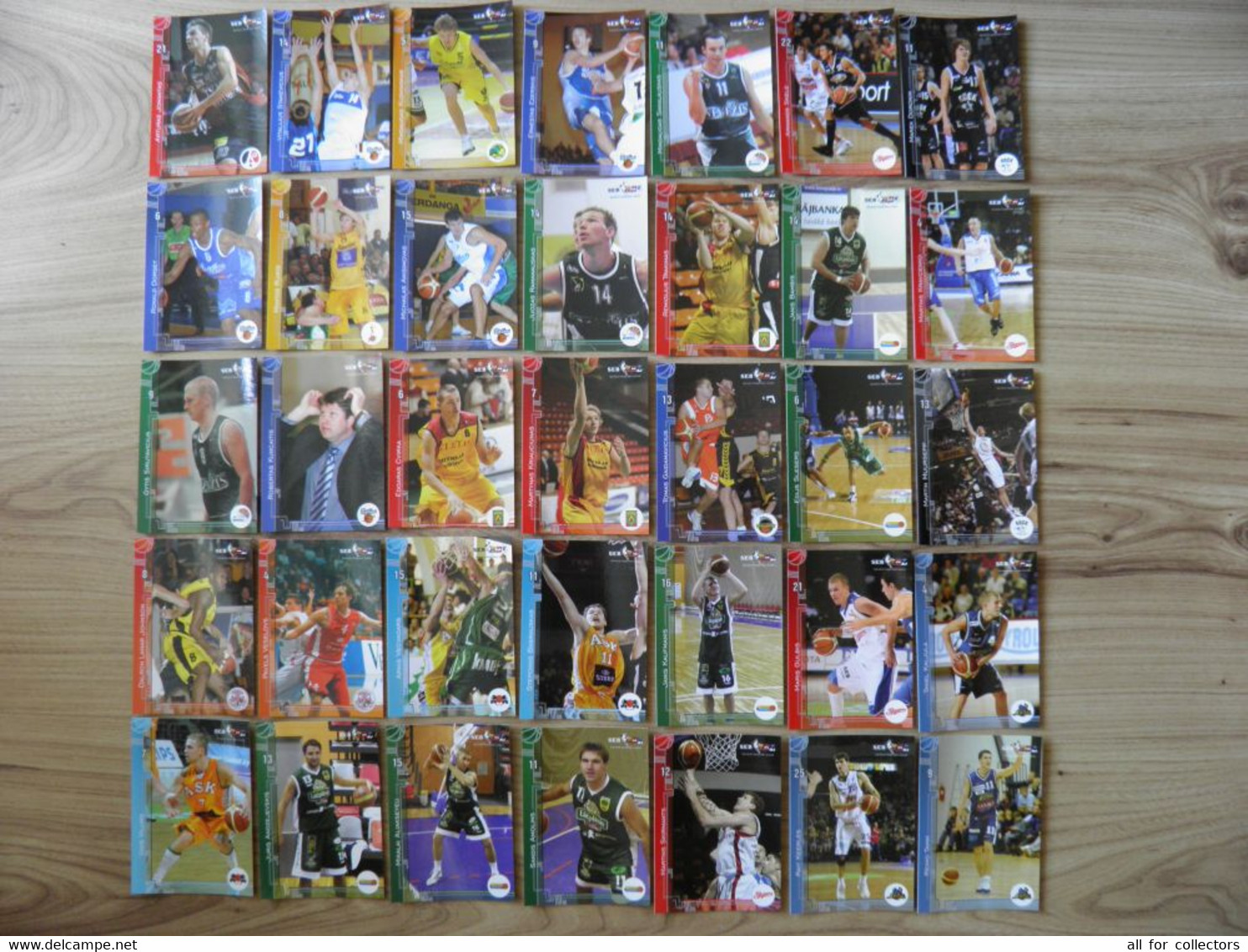 35 Different Cards Basketball Card Lithuania Latvia Estonia Seb Bbl Baltic League Teams Players - Sonstige & Ohne Zuordnung