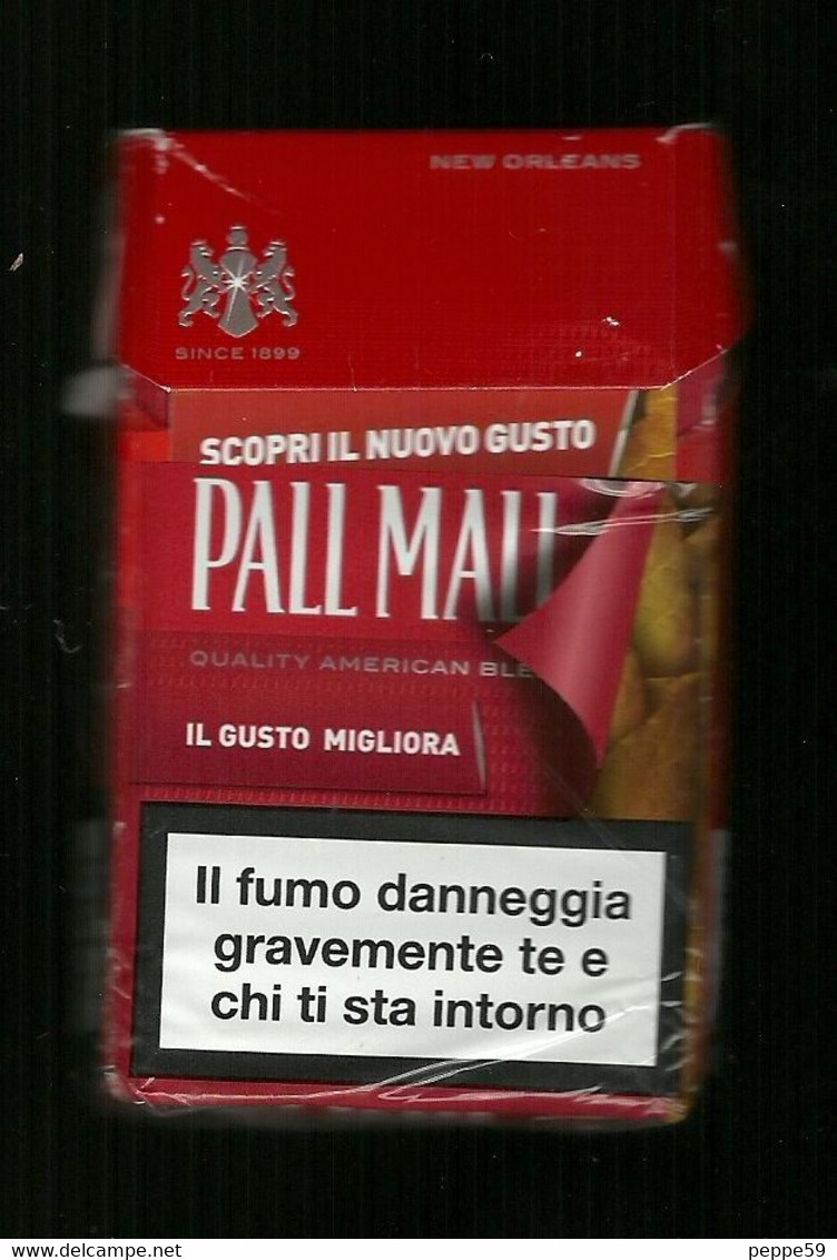 Tabacco Pacchetto Di Sigarette Italia - Pall Mall - Il Gusto Migliora Da 20 Pezzi ( Vuoto ) - Etuis à Cigarettes Vides