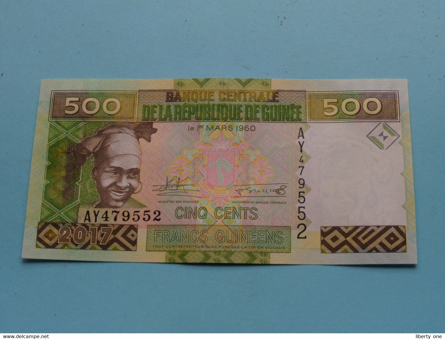 5 Cents Francs Guinéens (2017) Banque Centrale De La République Guinée ( For Grade, Please See Photo ) UNC ! - Guinea