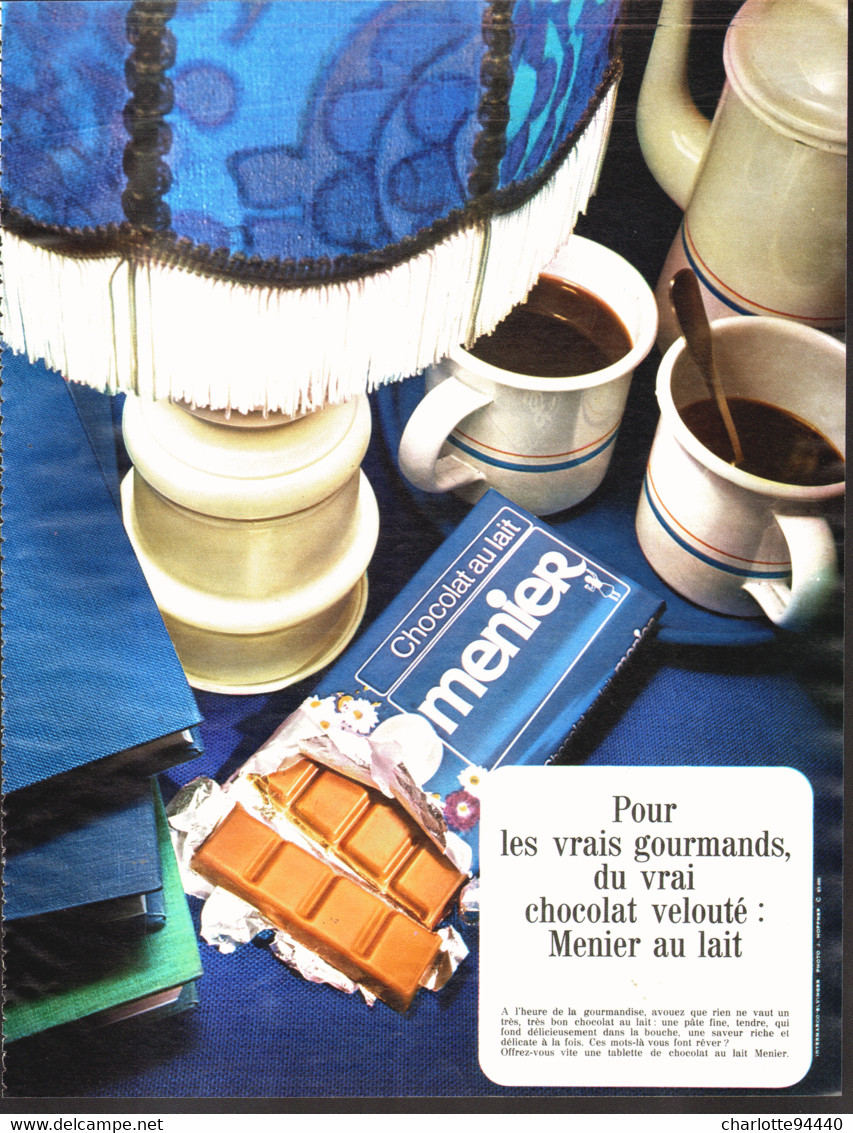 PUB CHOCOLAT  " MENIER "   1969  ( 12 ) - Chocolat