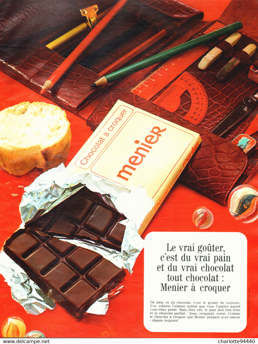 PUB CHOCOLAT  " MENIER "   1969  ( 14 ) - Chocolat