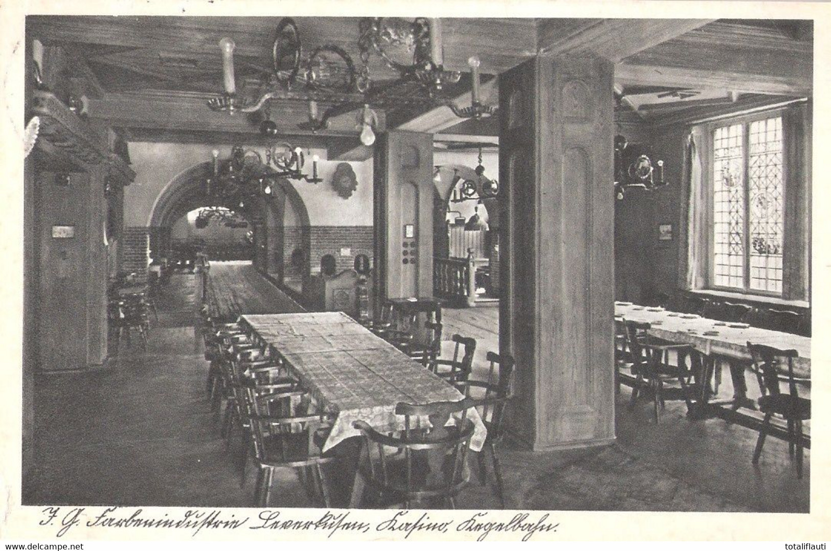 LEVERKUSEN I.G.Farbenindustrie Kasino Kegelbahn 8.2.1939 Mit Ortsstempel KÖLN Gelaufen - Leverkusen