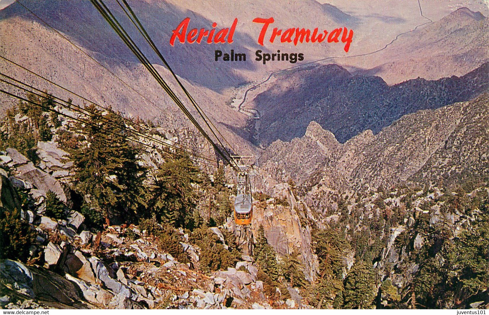 CPSM Aerial Tramway-Palm Springs      L1723 - Palm Springs