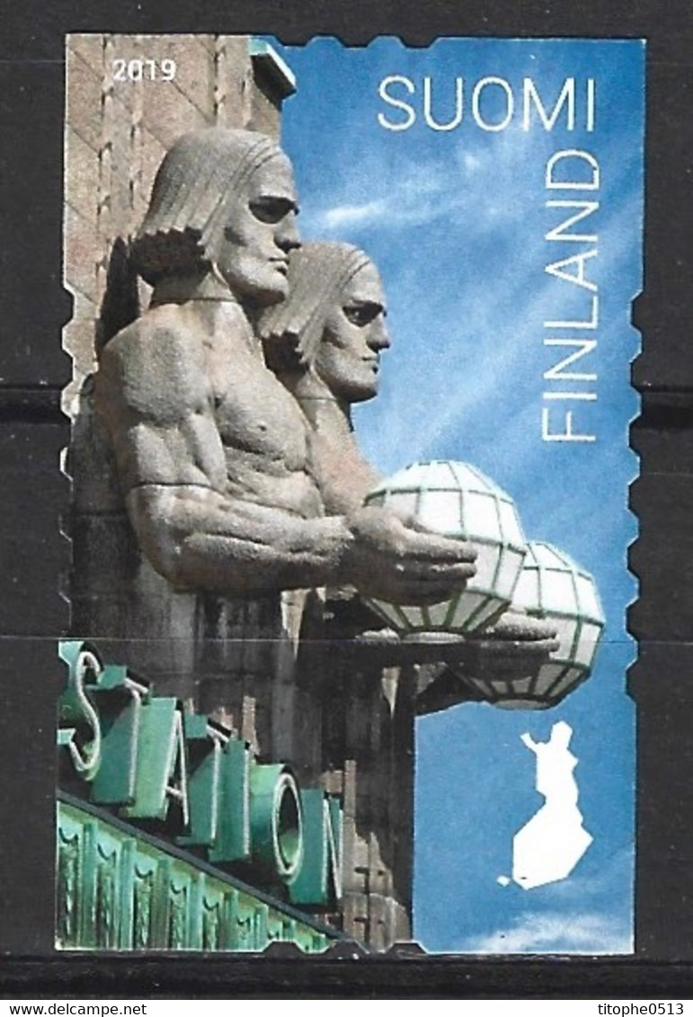 FINLANDE. Timbre Oblitéré De 2019. Gare Ferroviaire D'Helsinki. - Used Stamps