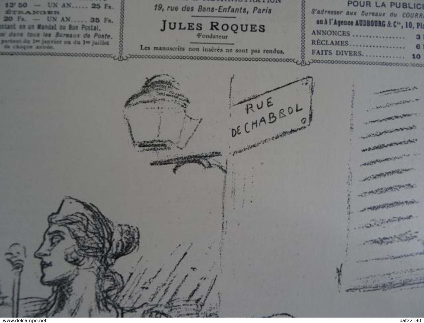 Revue Le Courrier Français 1899 Fort Chabrol Menu Mariage Artiste Willette Montmartre Lami Auguste Baudoin Déroulède - Menus