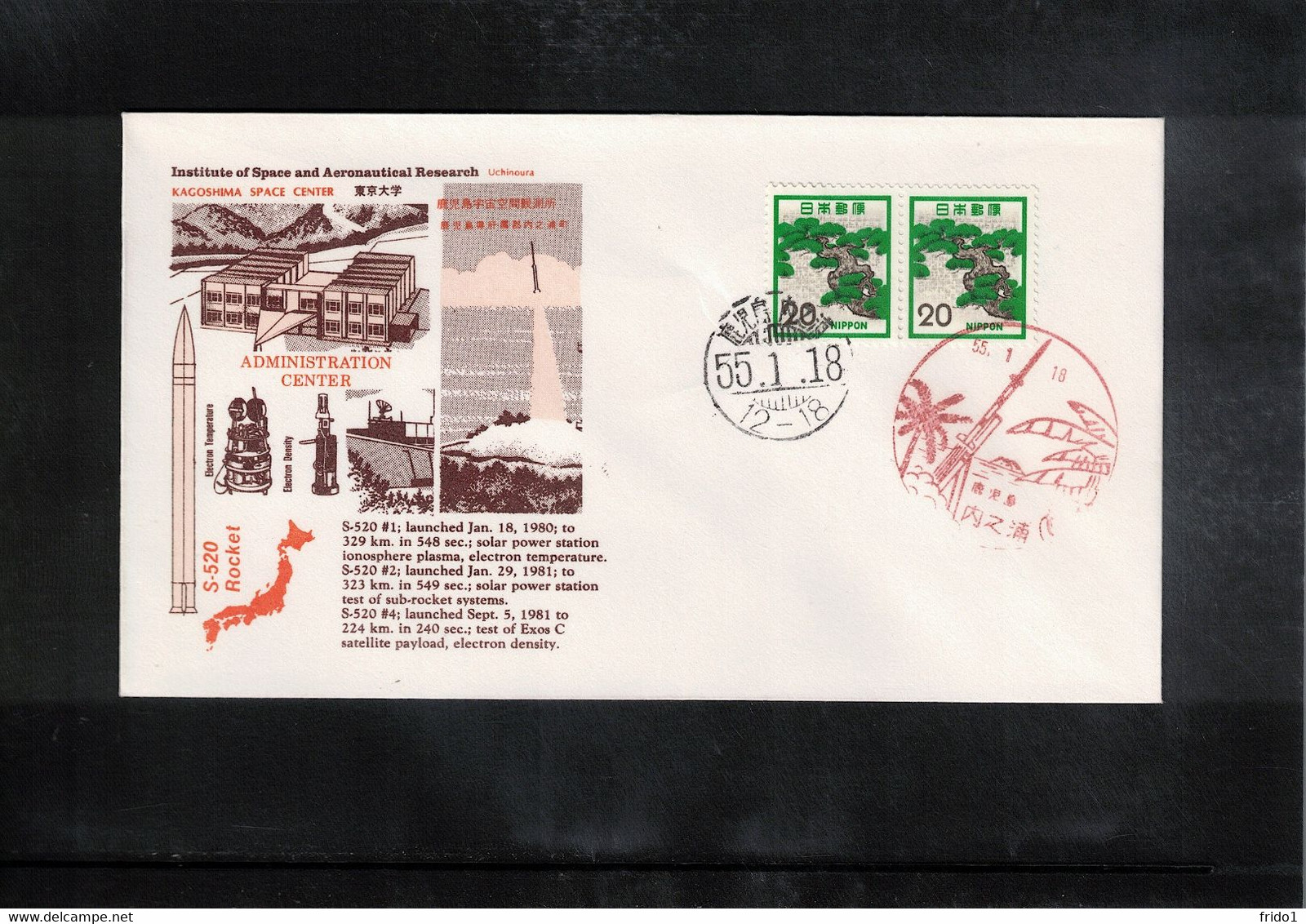 Japan 1980-1981 Space / Raumfahrt Kagoshima Space Center - Launching Of Rockets  S-520 Interesting Cover - Asien