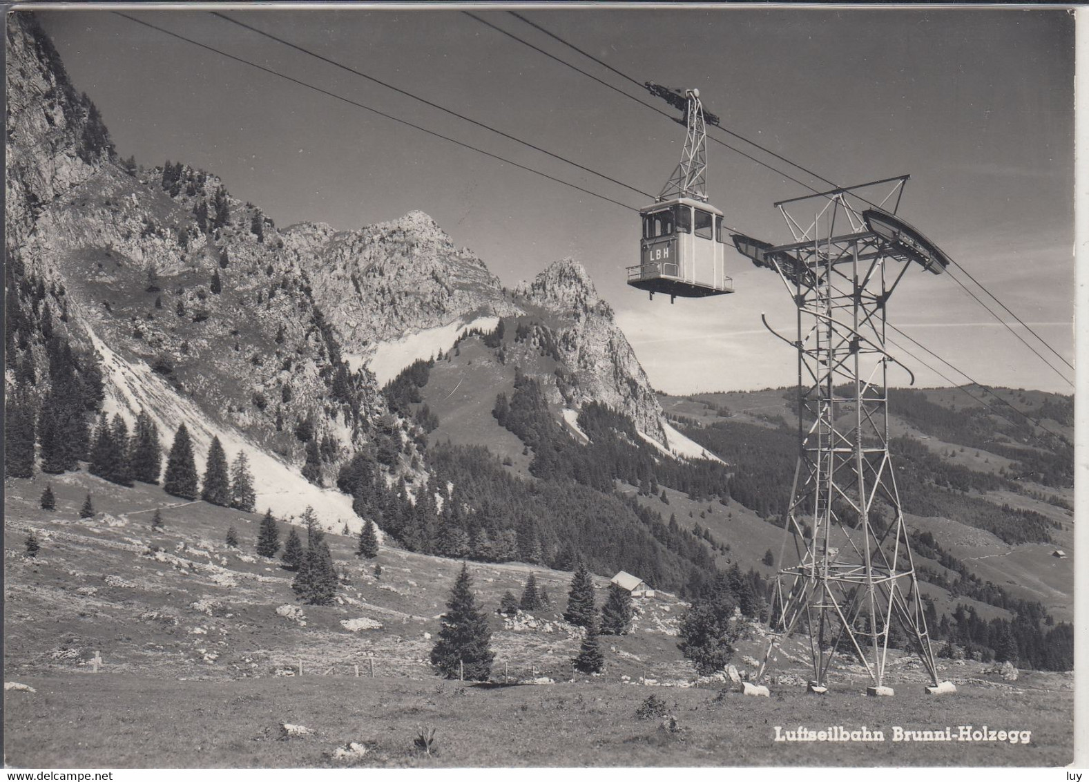 BRUNNI - HOLZEGG Luftseilbahn, Gem. Alpthal - Alpthal