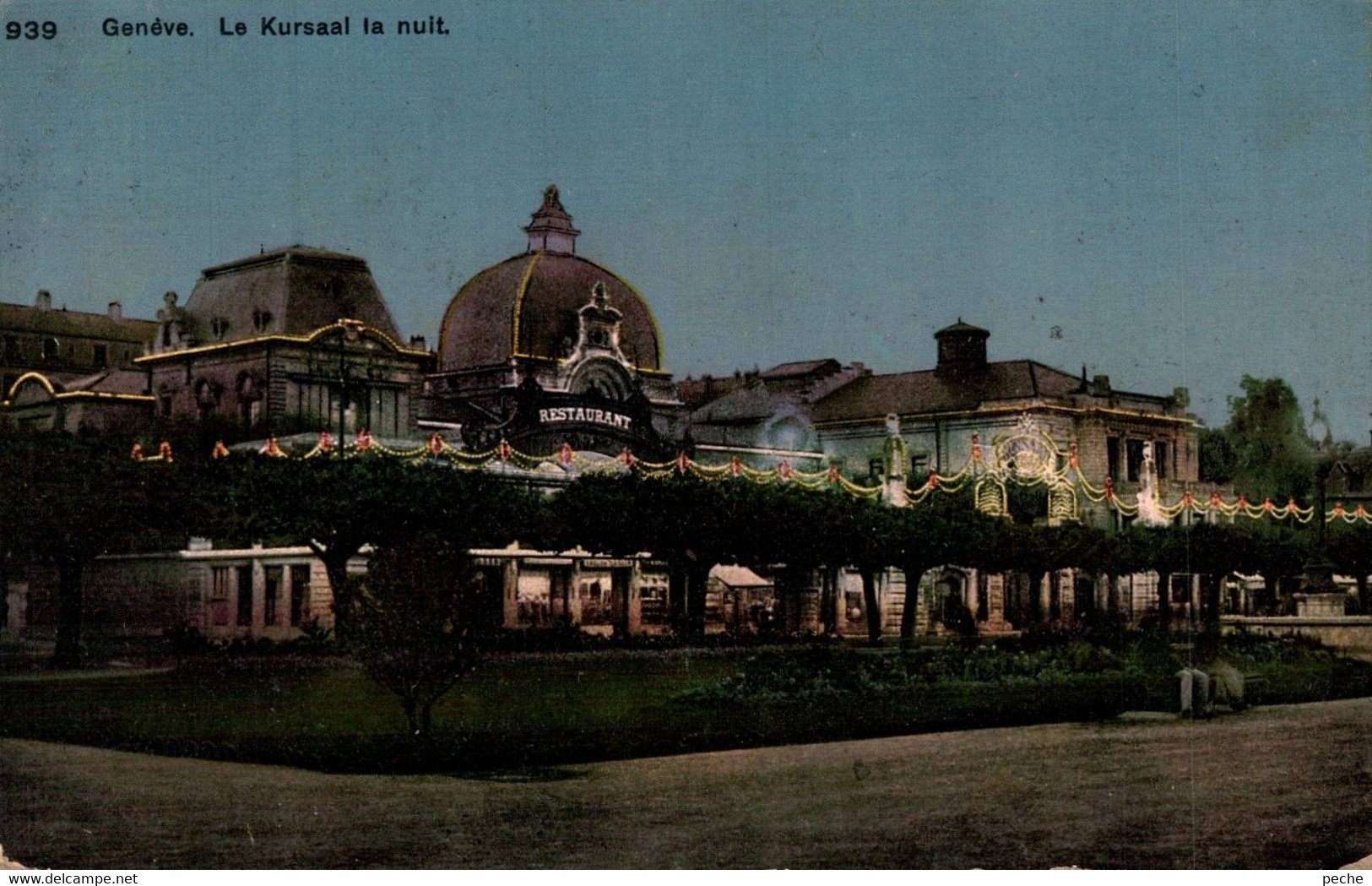 N°95450 -cpa Genève -le Kursaal La Nuit- - Casino'