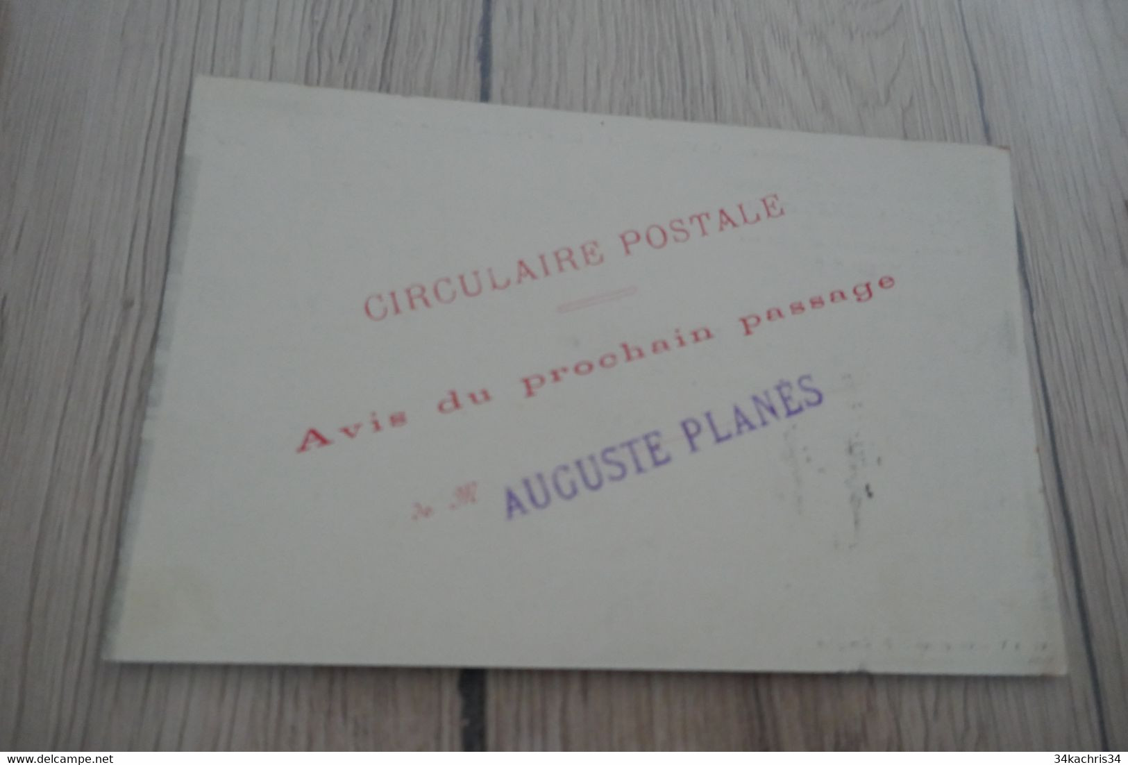 CPA 38 Isère Charavines Avis De Passage Auguste Planes De Maison Spéciale De Trousseaux A.Chenal - Charavines