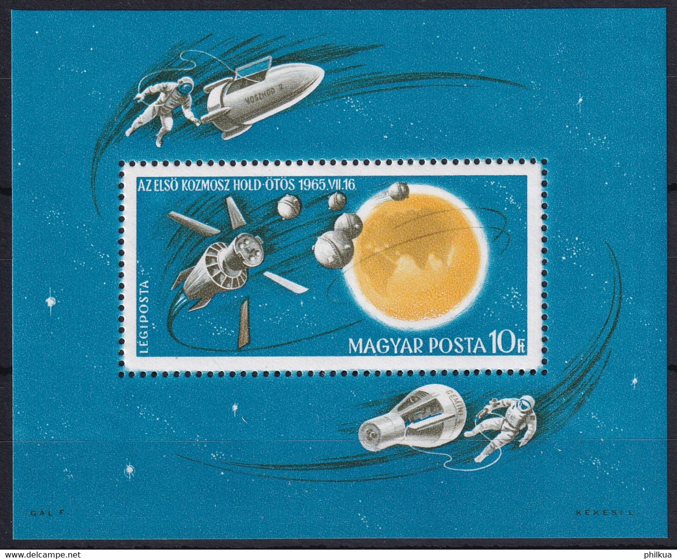 MiNr. 2193(Block 52) Ungarn 1965, 20. Dez. Blockausgabe: Erfolge Der Weltraumforschung (I) - Postfrisch/**/MNH - Europa