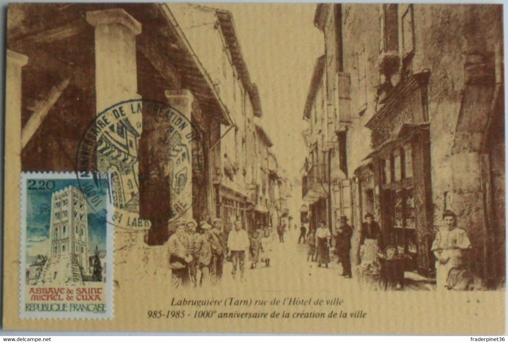 Cartes Postales  LABRUGUIERE- RUE DE L'HÔTEL DE VILLE N°  985 - 1958 - 1000° Anniversaire De La Création De La Ville - Labruguière