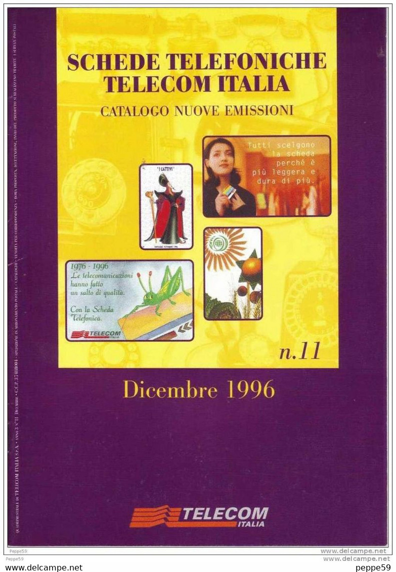 Catalogo Carte Telefoniche Telecom - 1996 N.11 - Books & CDs