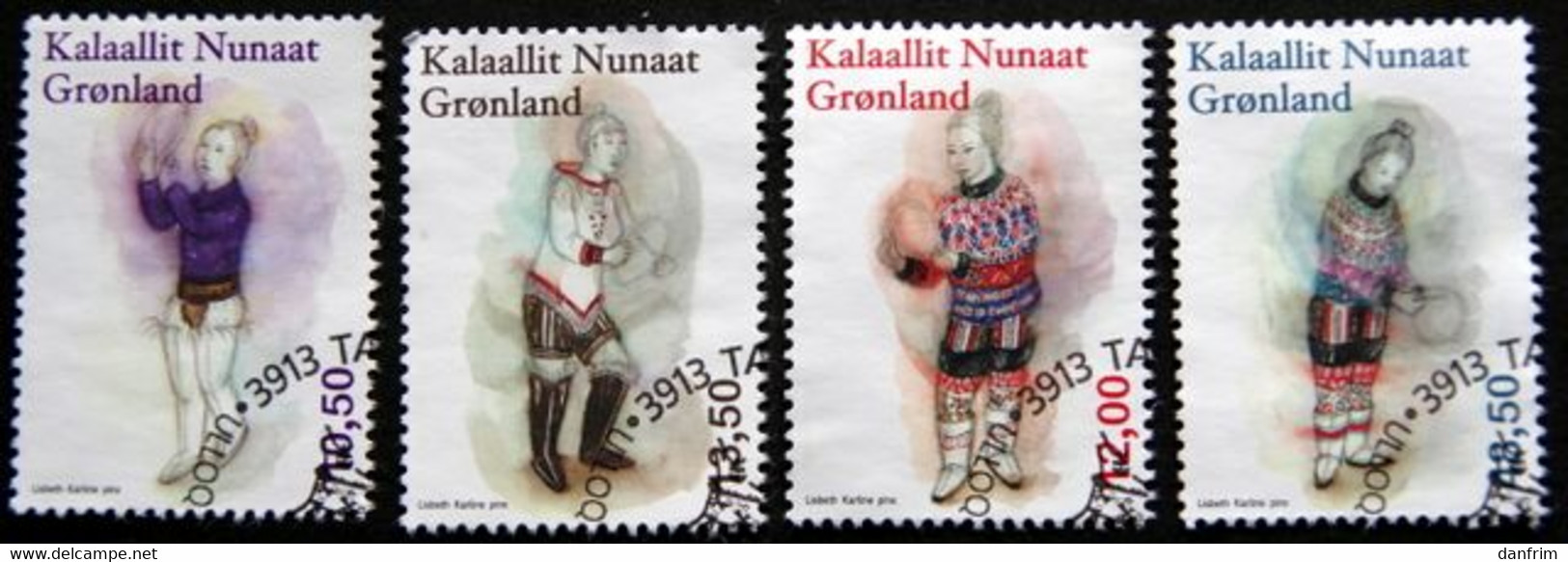 GREENLAND 2016 Traditional Women's Clothing Costumes Culture   Minr.713-16   ( Lot G 2574 ) - Used Stamps